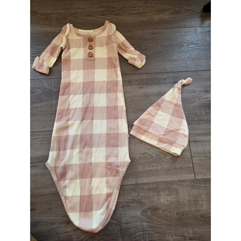 Caden lane baby girl bamboo gown‎ 0-3 mos